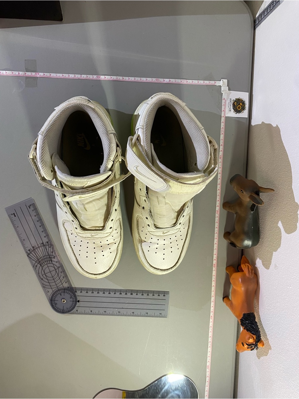 FB1374-100 Nike Air Force 1 Mid Evo Sail Lime Blast Coconut Milk 9US (Men's) - Picture 2 of 16